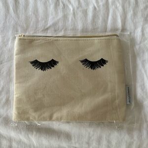 Hello Gorgeous Lashes Toiletry Zippered Cosmetic Bag Clutch